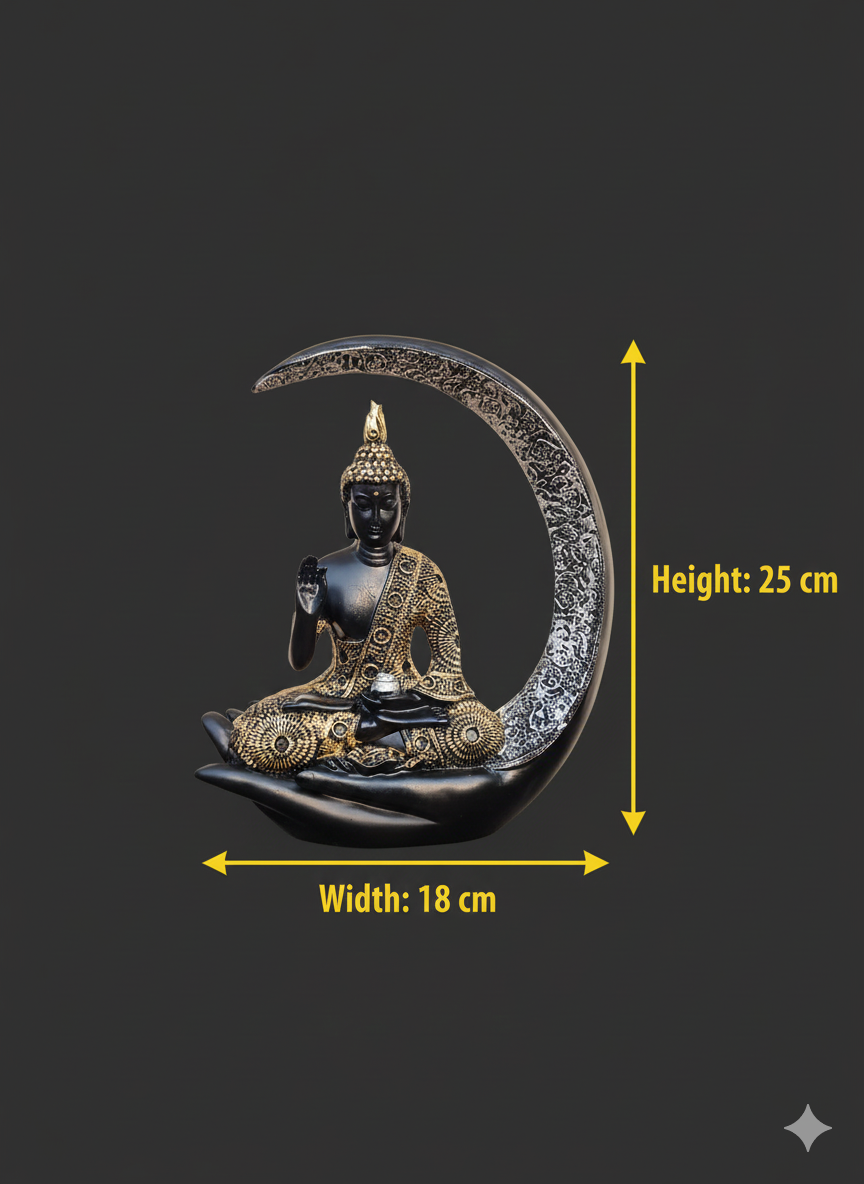 Antique Meditating Buddha Sculpture