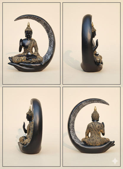 Antique Meditating Buddha Sculpture